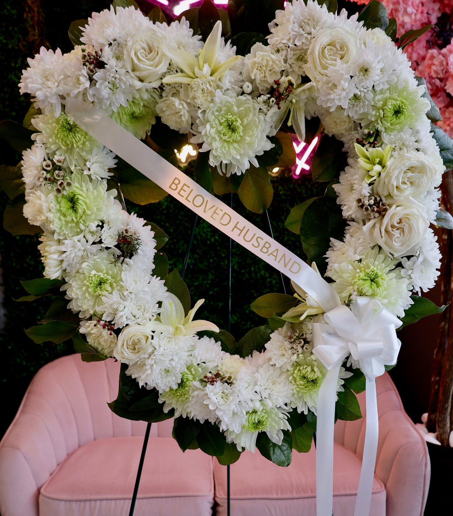 White Standing Heart