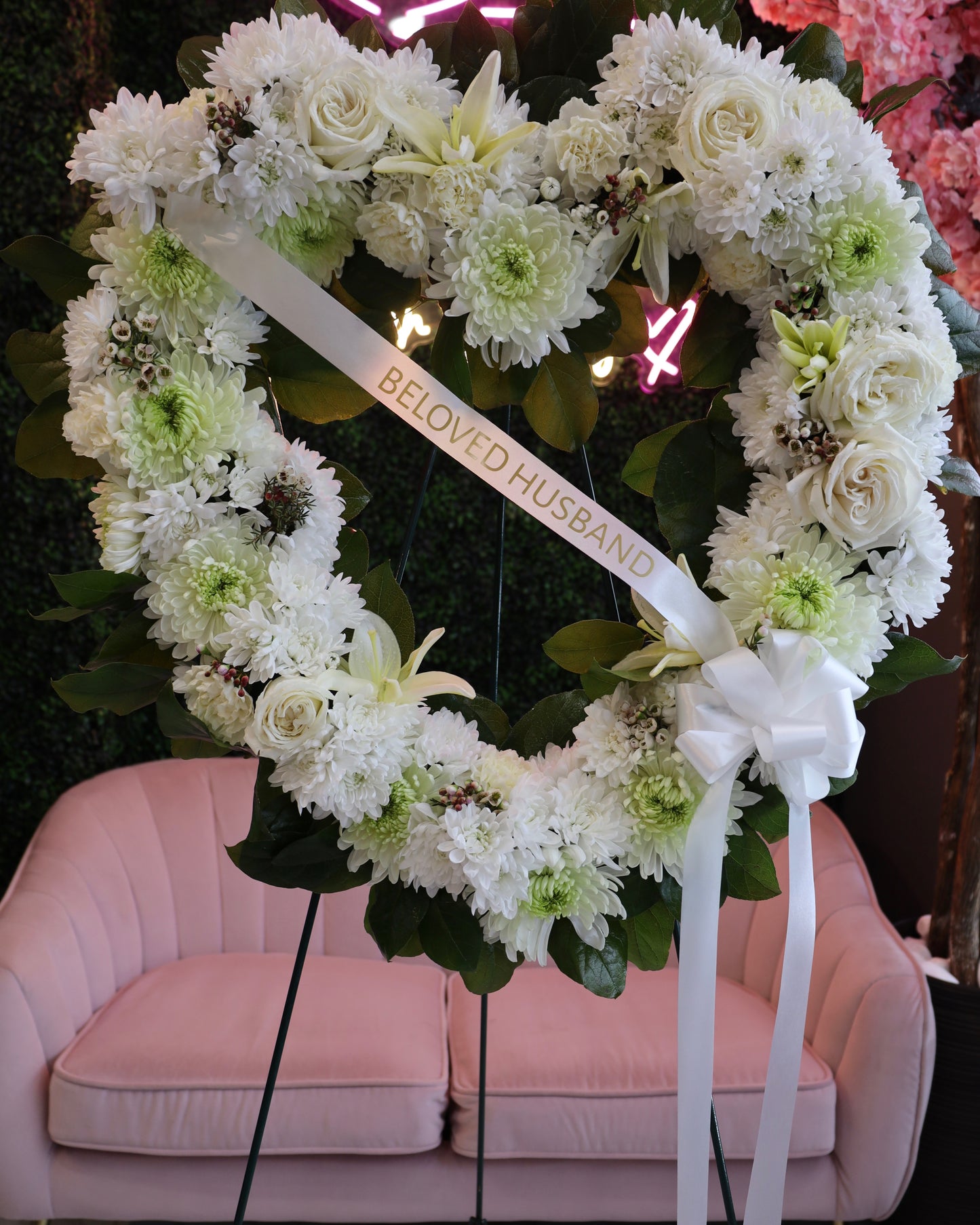 White Standing Heart