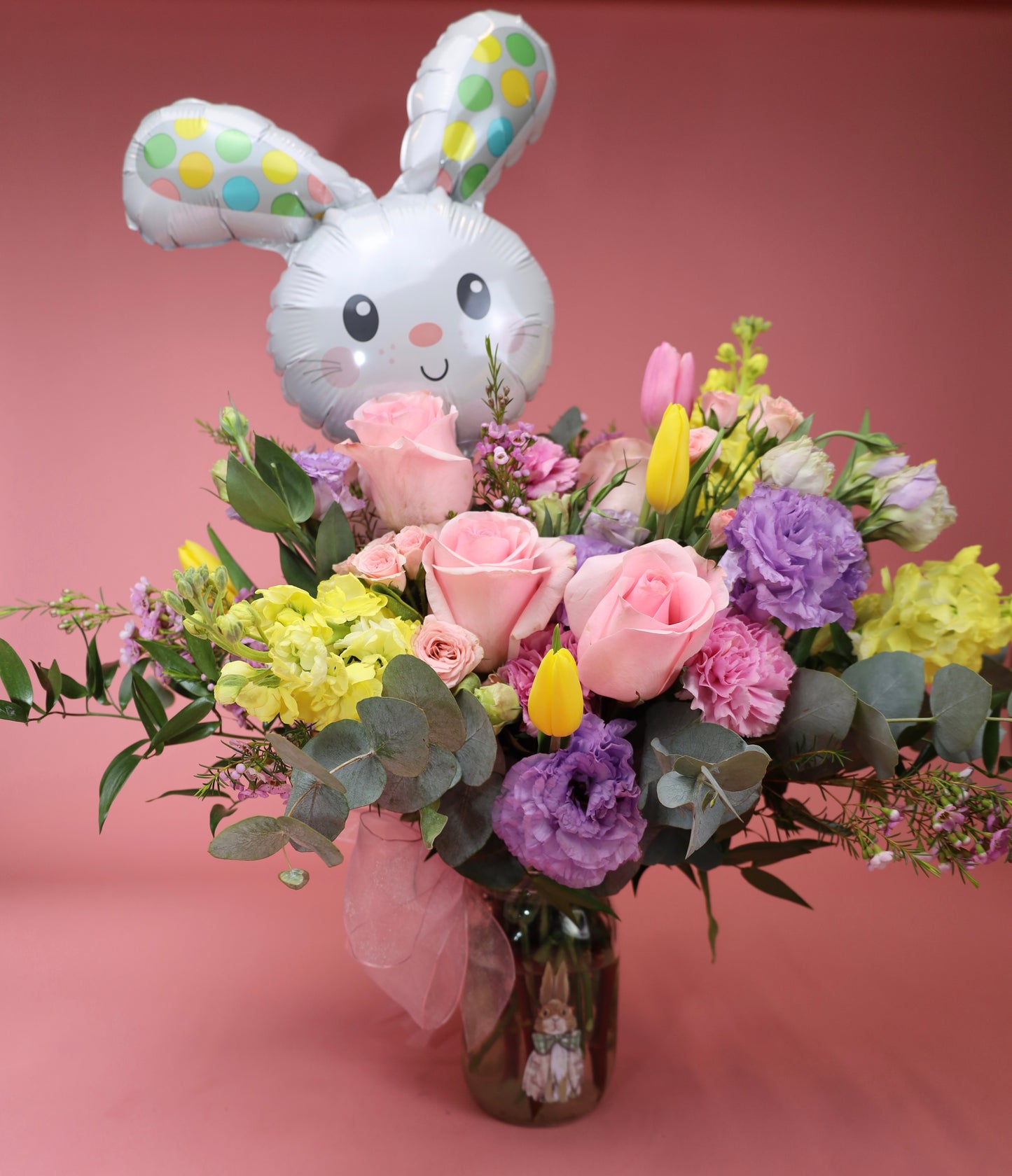 Easter Blooms Mason Jar