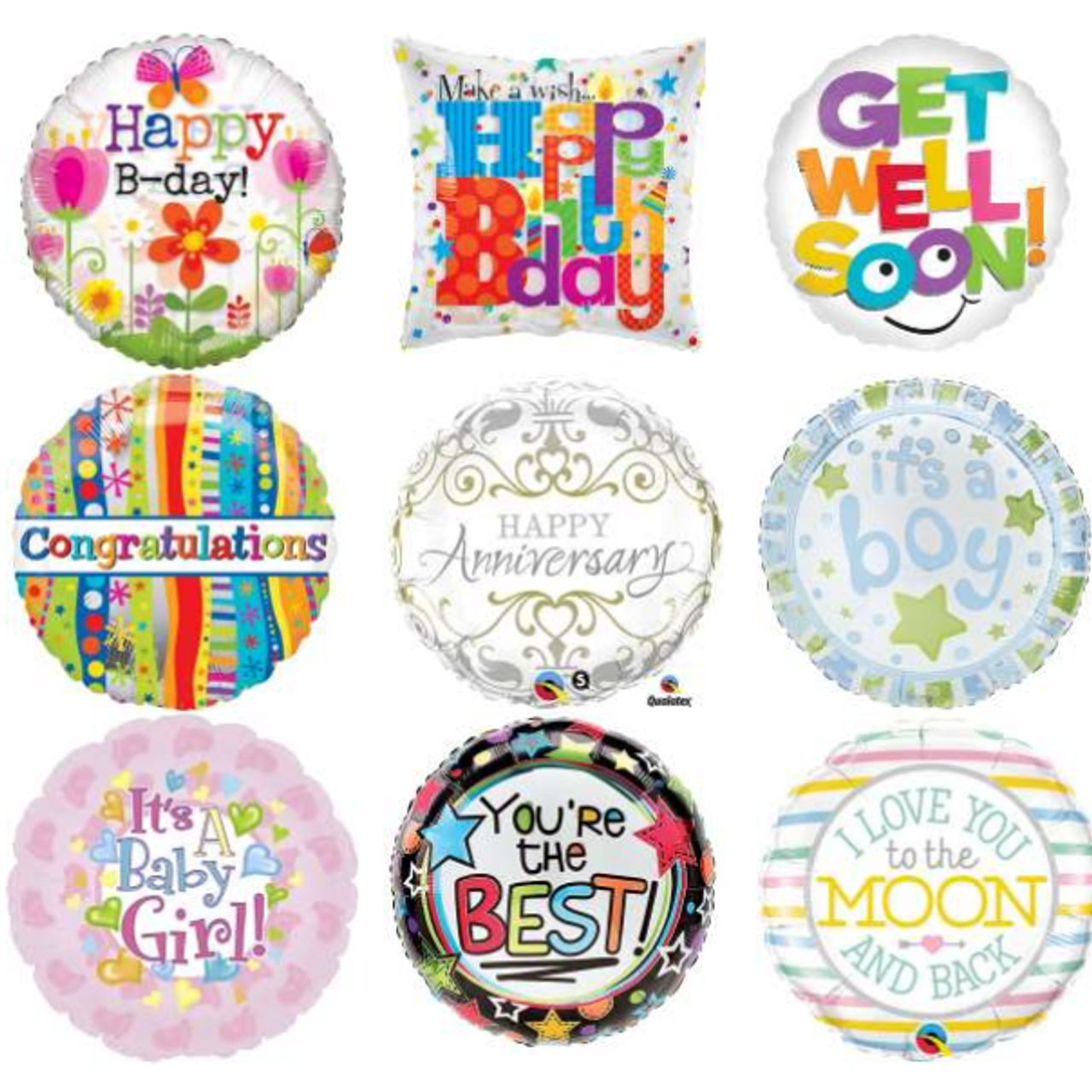 18'' Mylar balloons Assorted