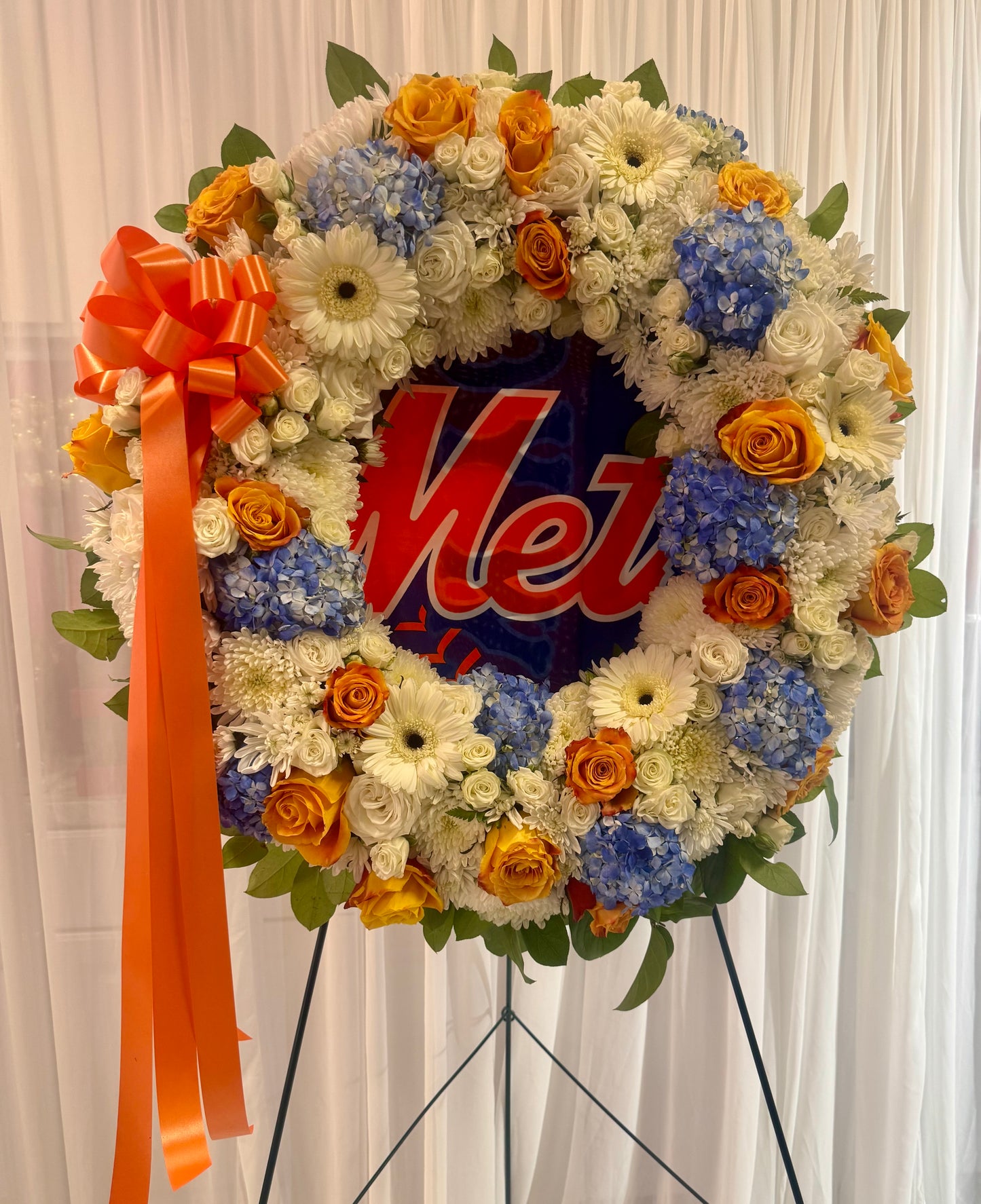 Mets Wreath Floral Tribute