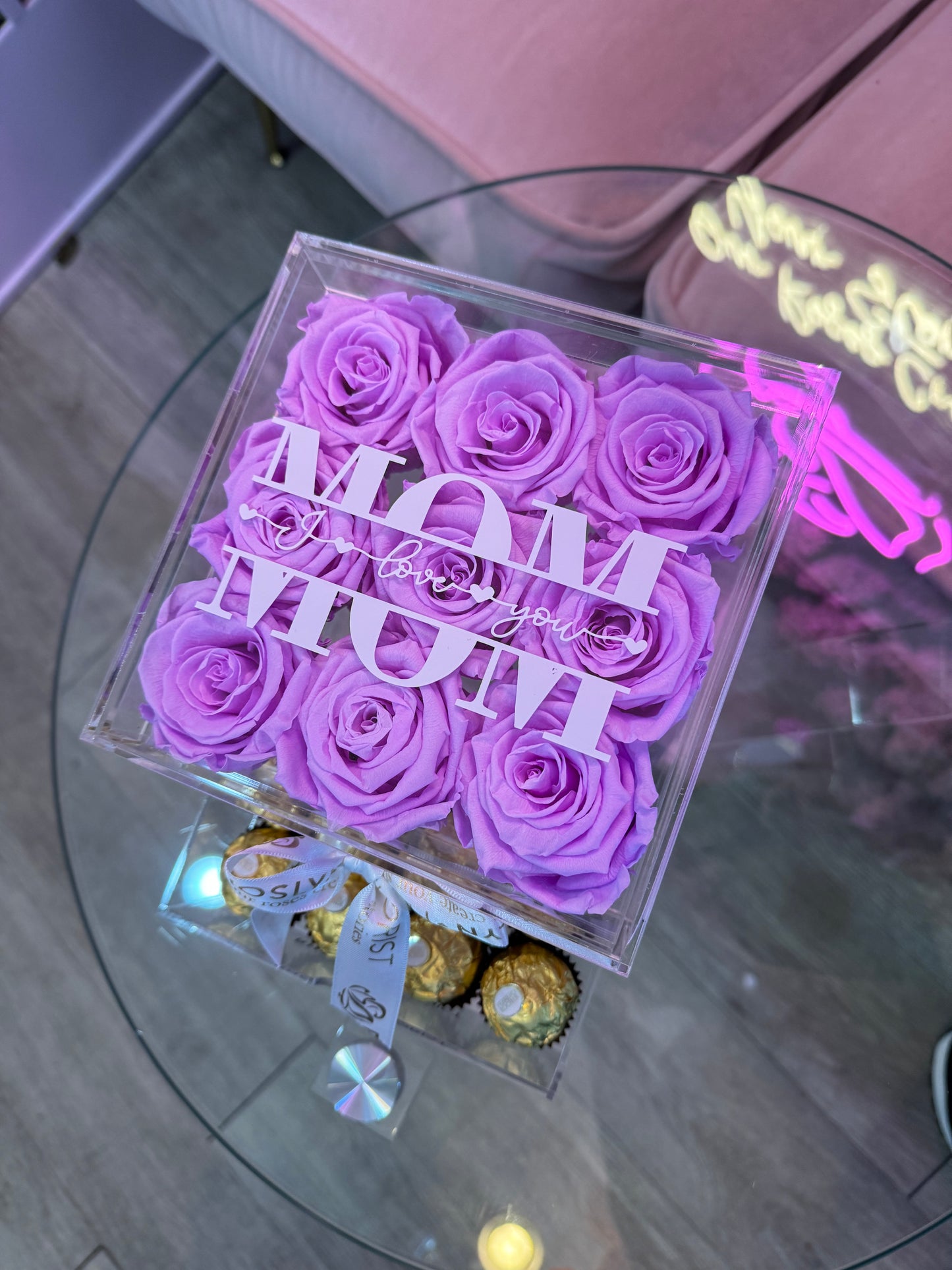 Acrylic Forever Rose Box