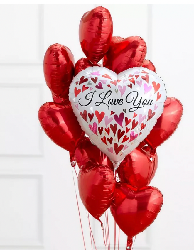 18'' I love you Mylar balloons