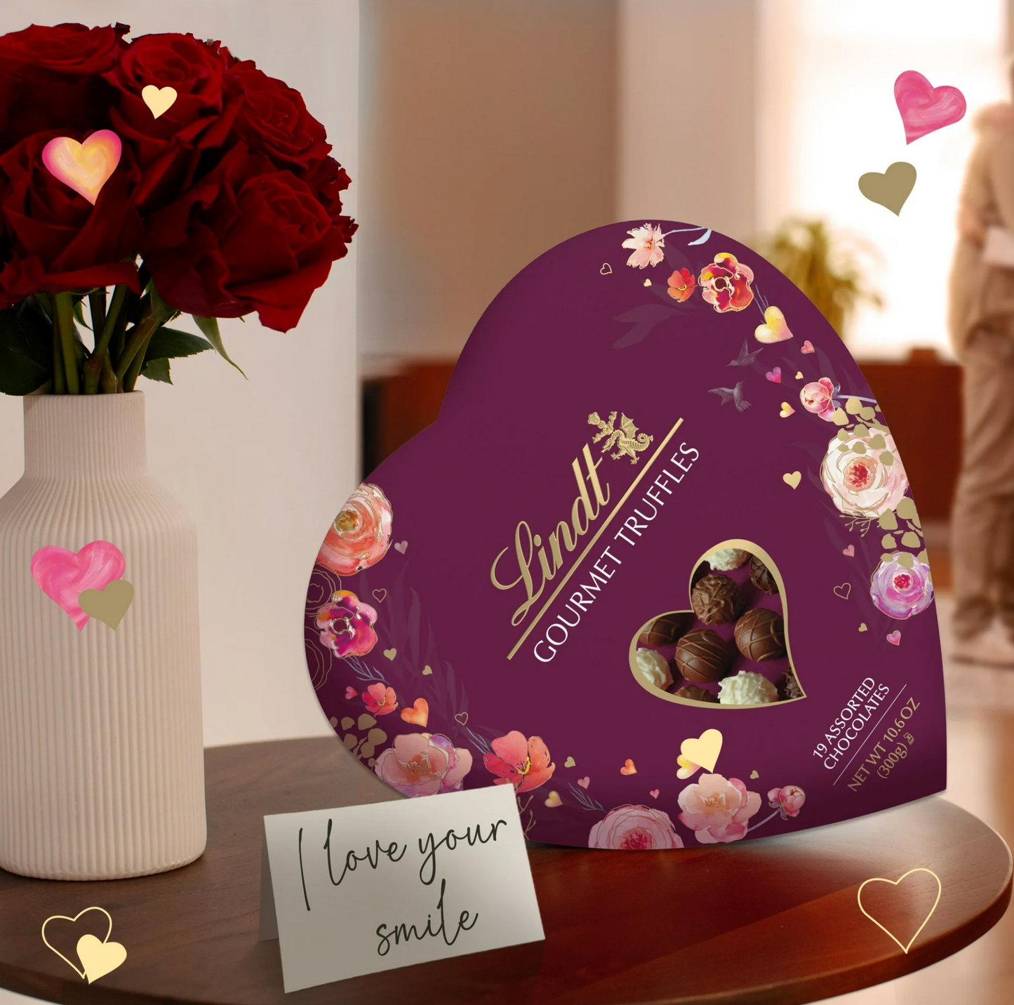 Lindt Valentine's Day Gourmet Truffles Assorted Chocolate