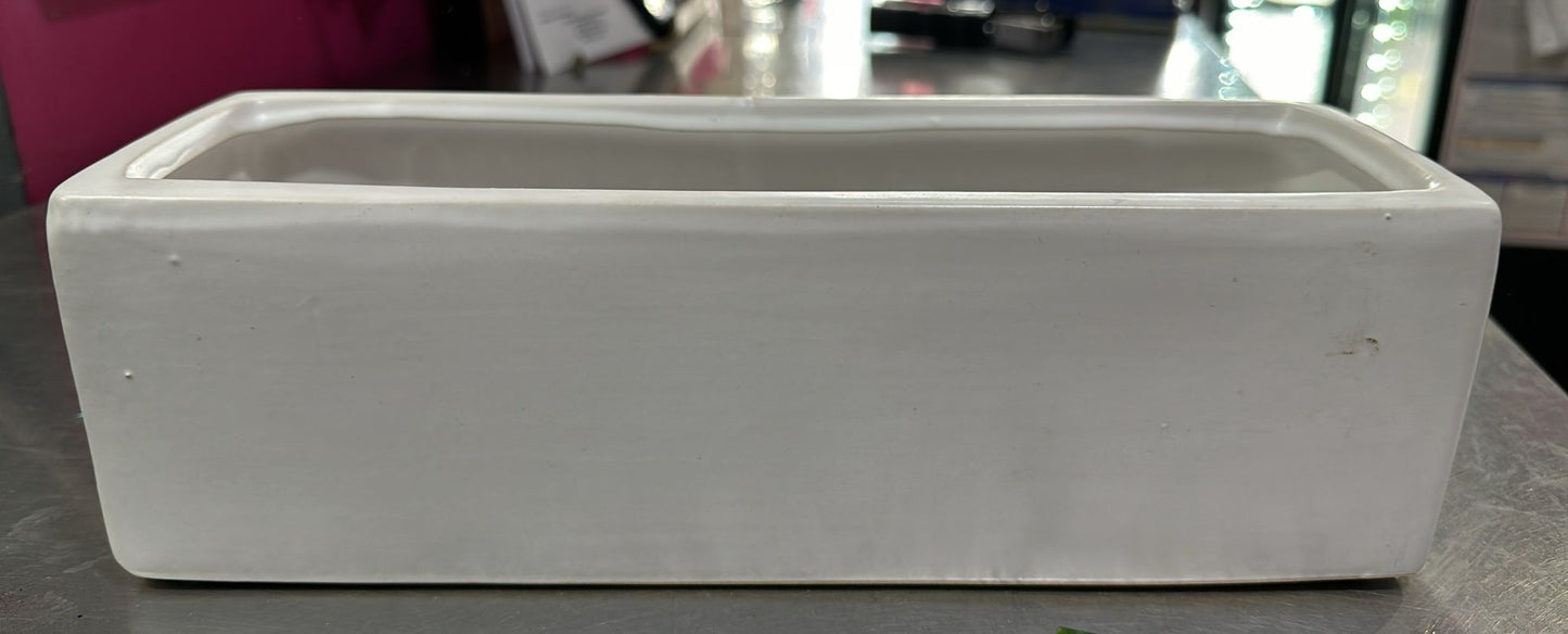 White ceramic rectangular