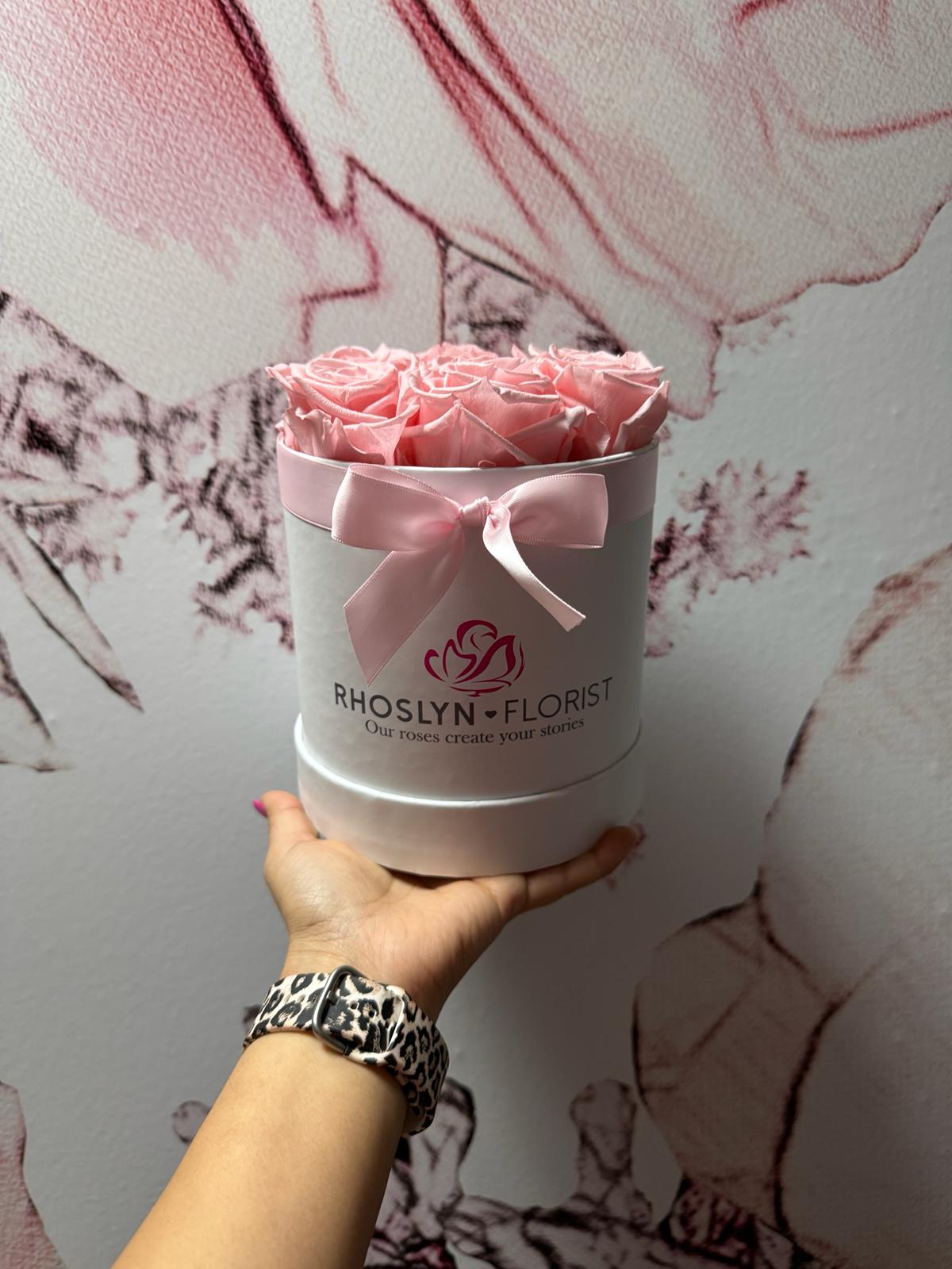 Love In Pink Forever Roses