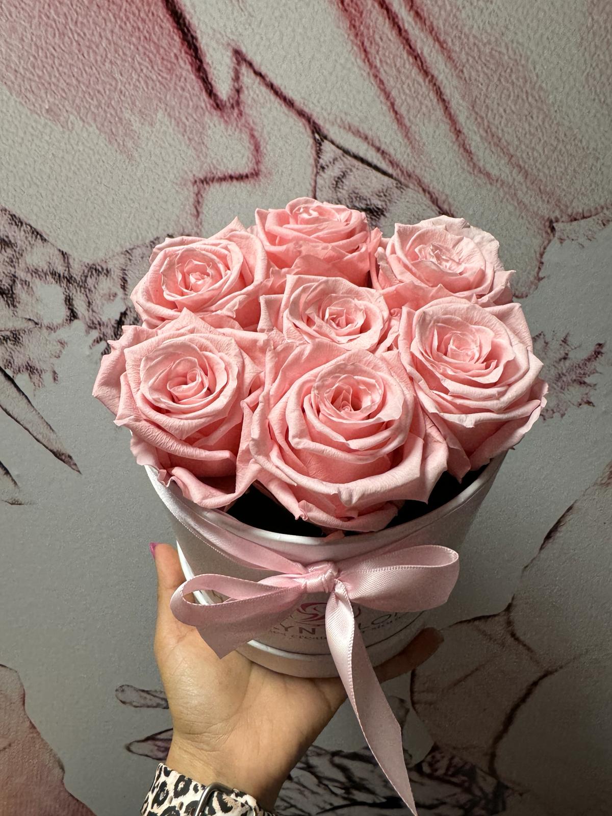 Love In Pink Forever Roses