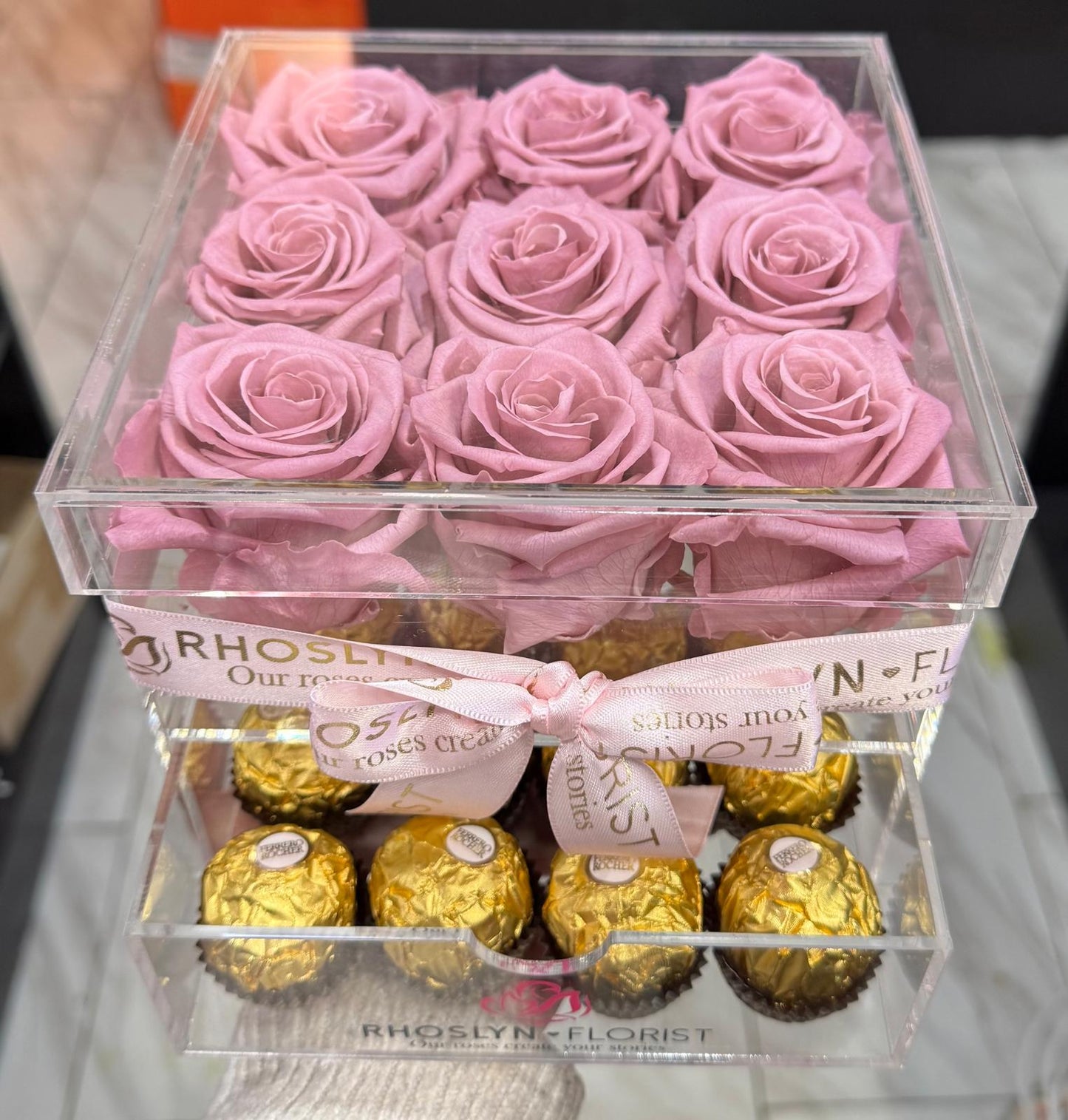 Acrylic Forever Rose Box