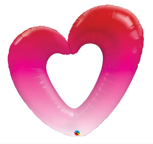 42'' Open Heart Shape Balloon