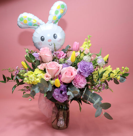 Easter Blooms Mason Jar