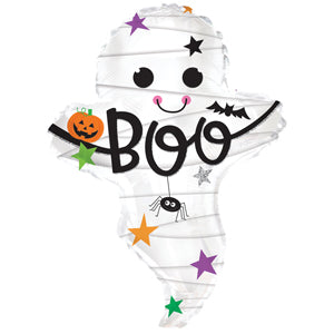 Mummy Ghost Boo Halloween Foil Balloon