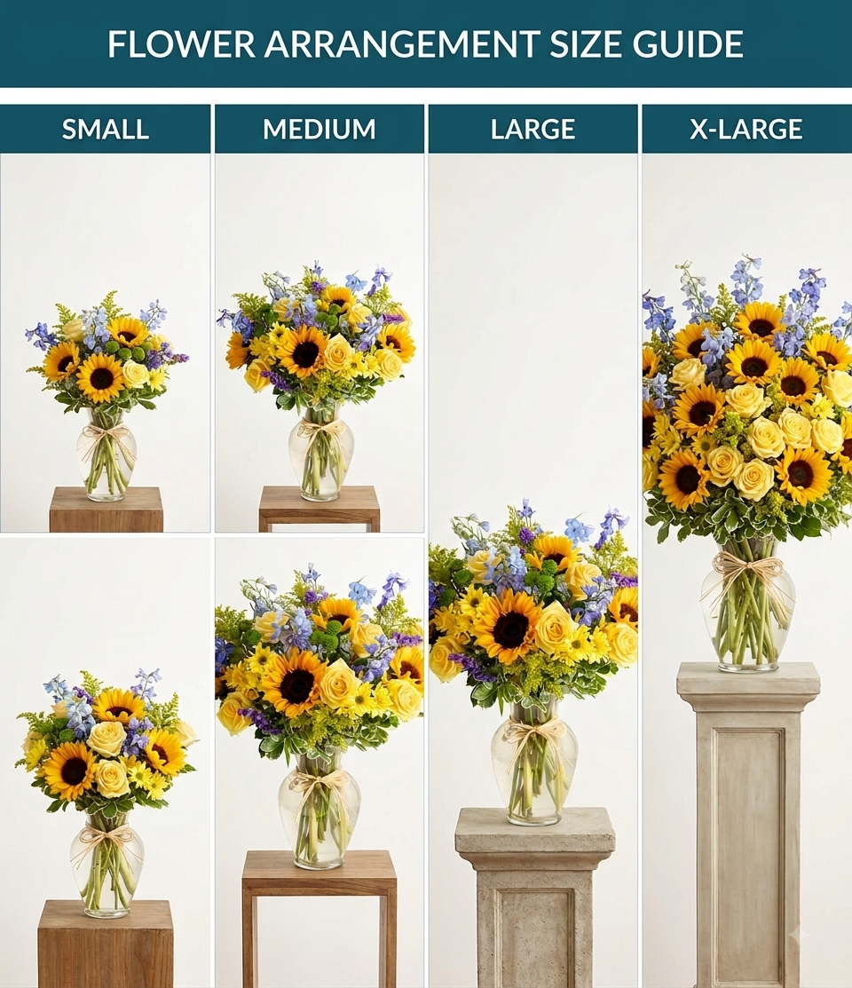 Customized Vase Flower Arrangement