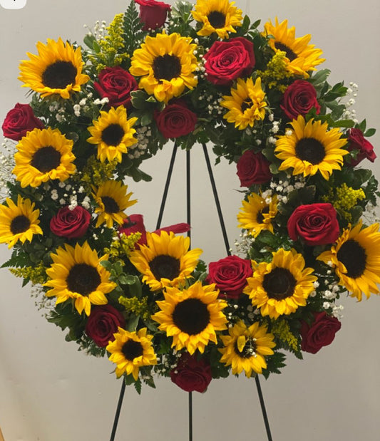 Golden Remembrance Wreath