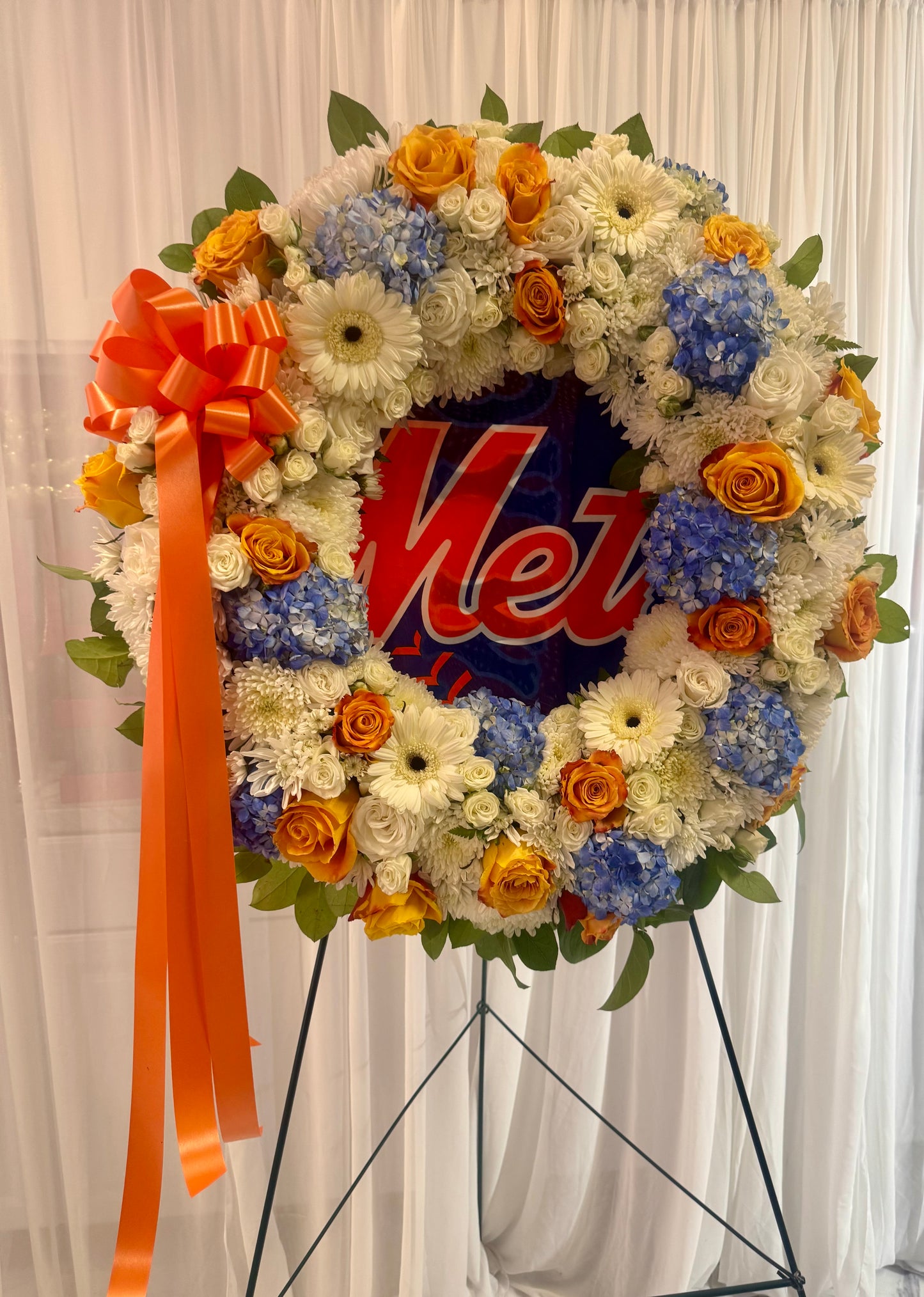 Mets Wreath Floral Tribute