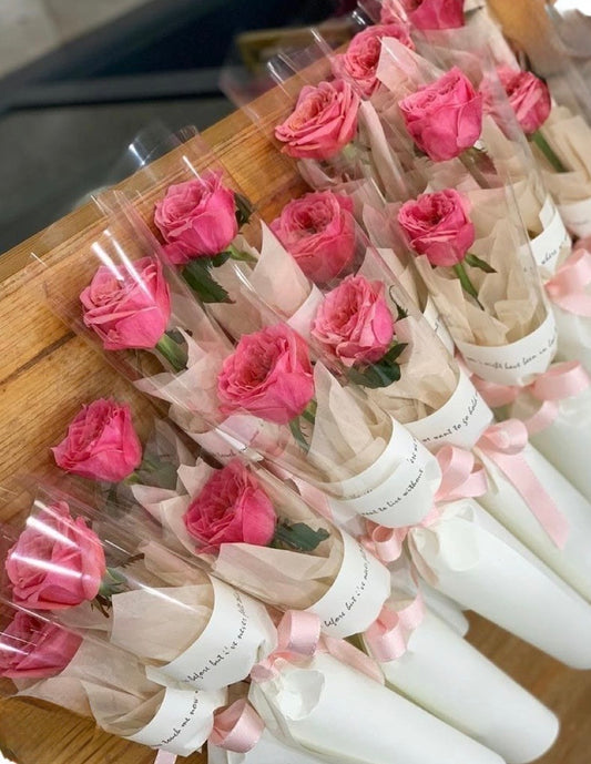 Single Rose No Babys Breath