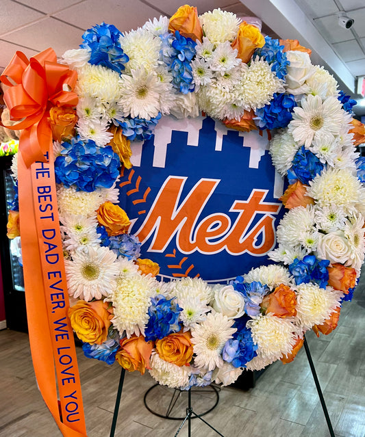 Mets Wreath Floral Tribute
