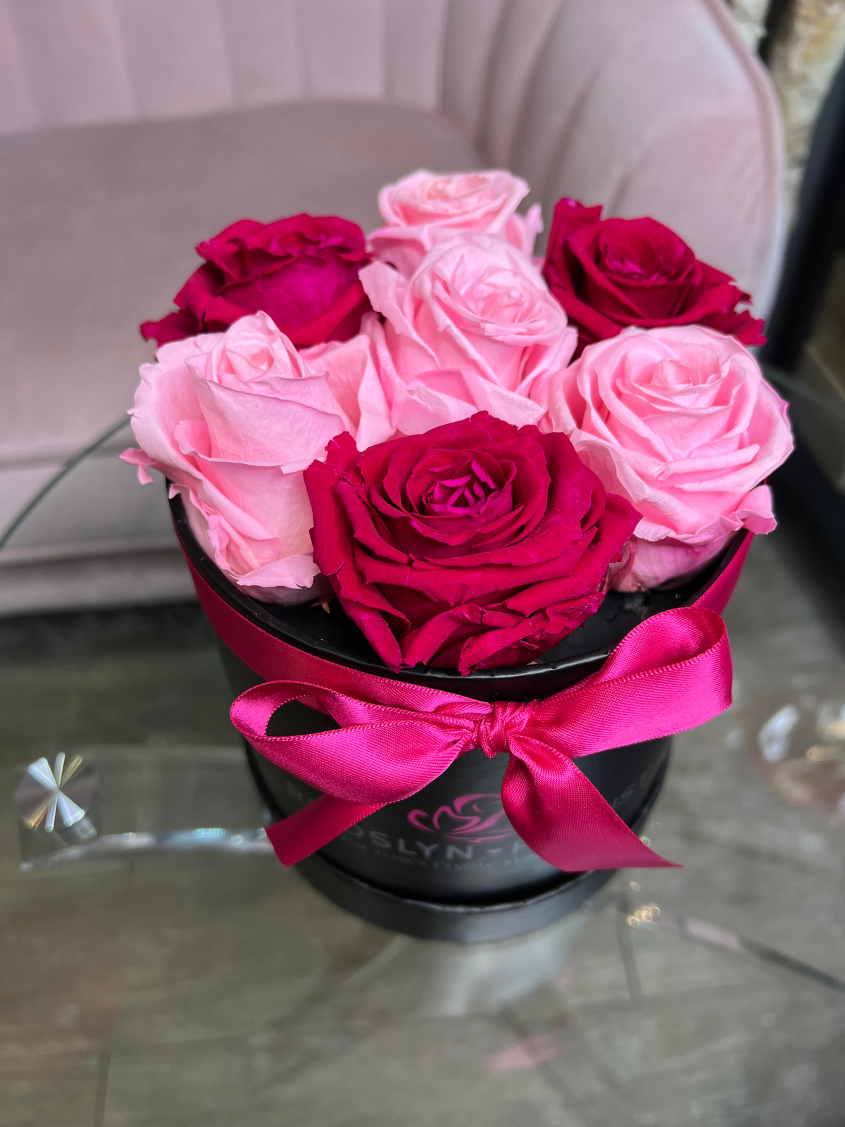 Pink Forever Roses Love In Pink Forever Roses – Rhoslyn Florist