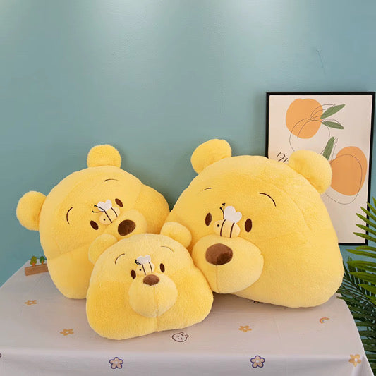 Jumbo Honey Bear & Bee Plush Pillow 24" / 60cm