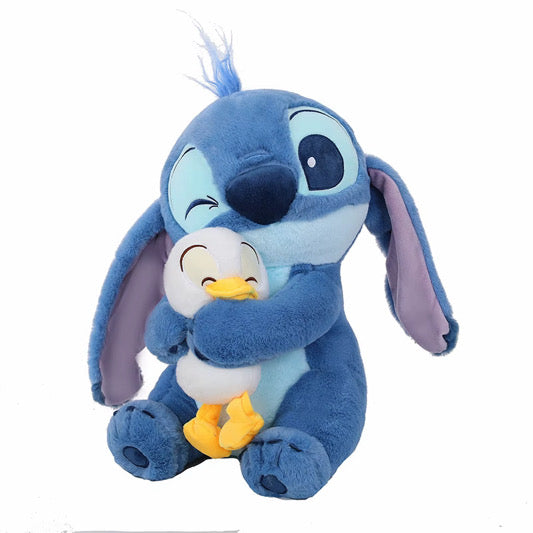 Stitch & Duckling Hugs Large Plush 18" / 45cm