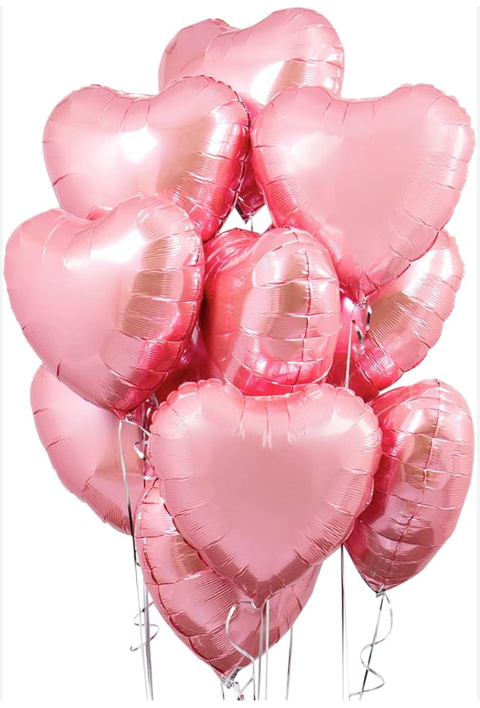 18'' Light Pink Heart Mylar Balloon