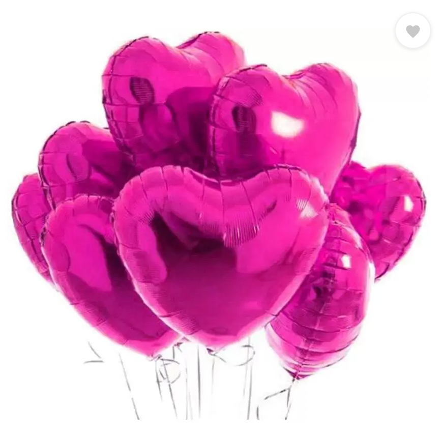 18'' Hot Pink Mylar Balloon