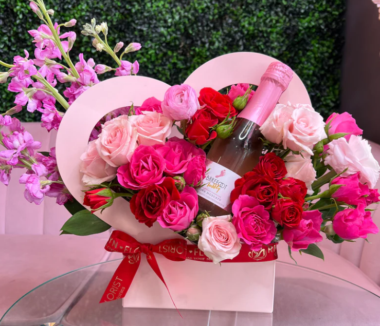 Floral bags and floral hearts