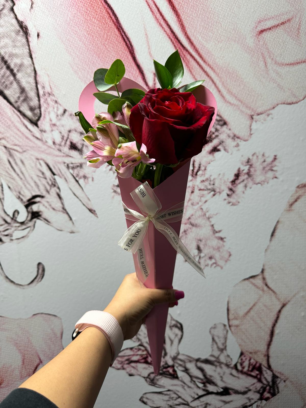 Single Rose Love Wrap