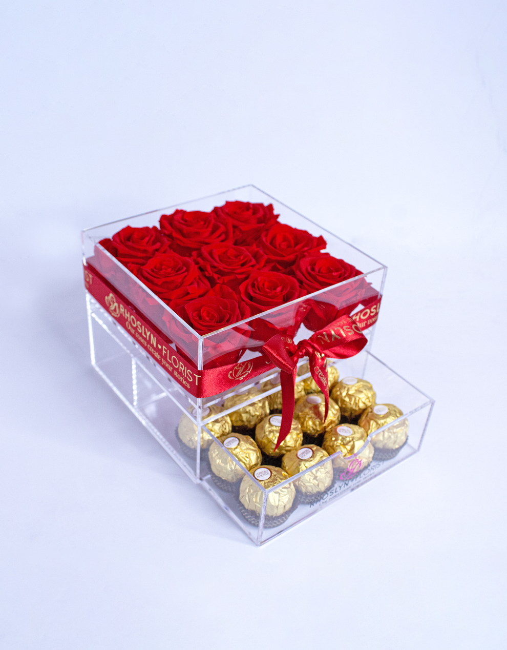 Acrylic Forever Rose Box – Rhoslyn Florist